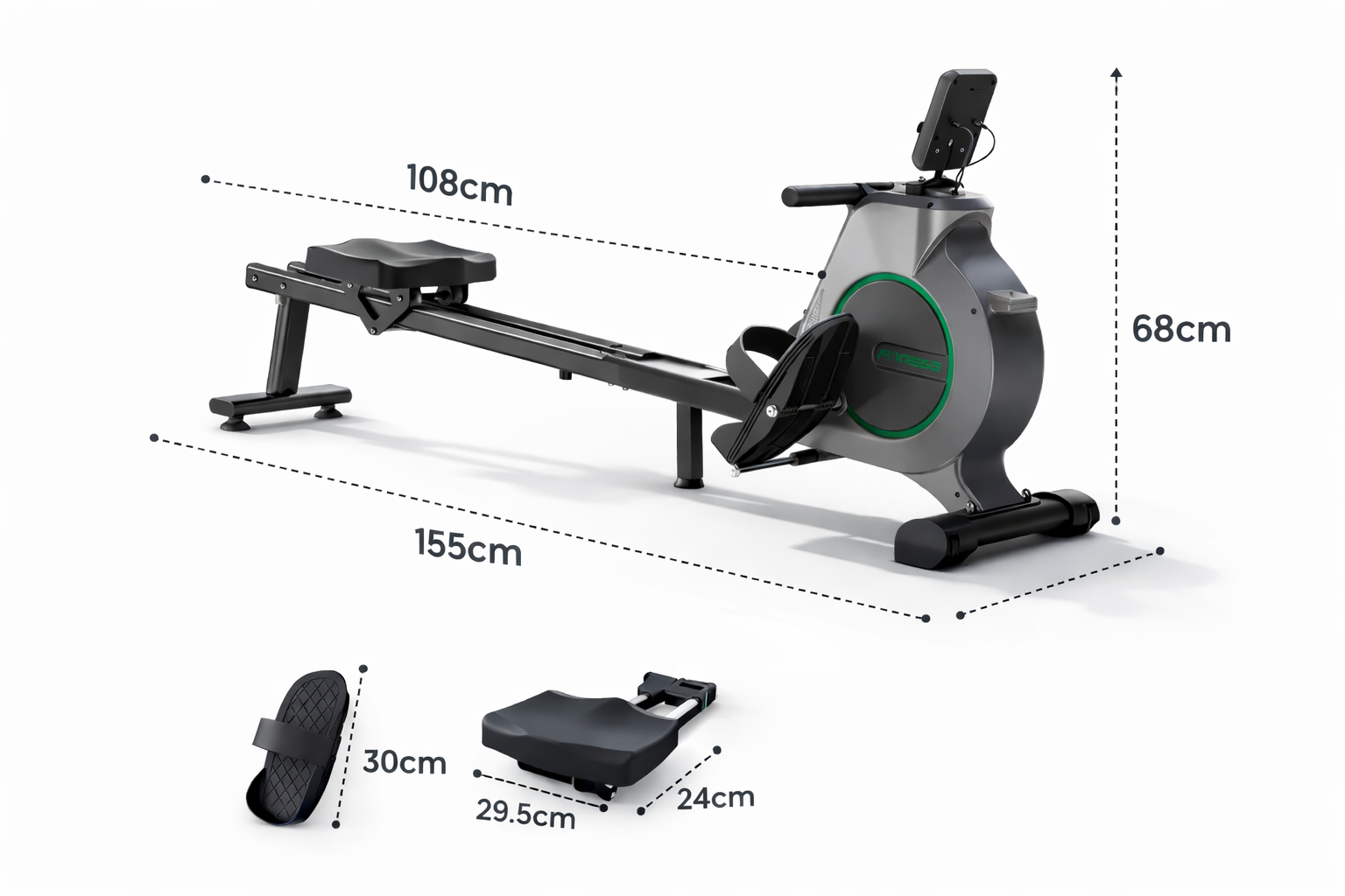 Rameur magnétique - 16 niveaux