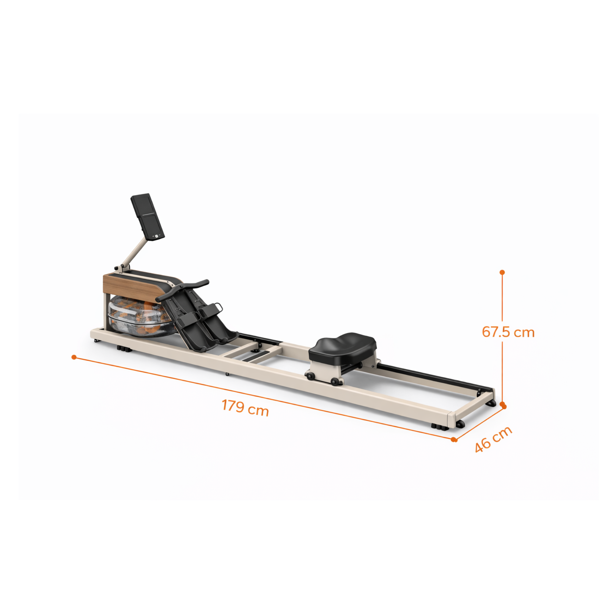 Rameur à eau pliable