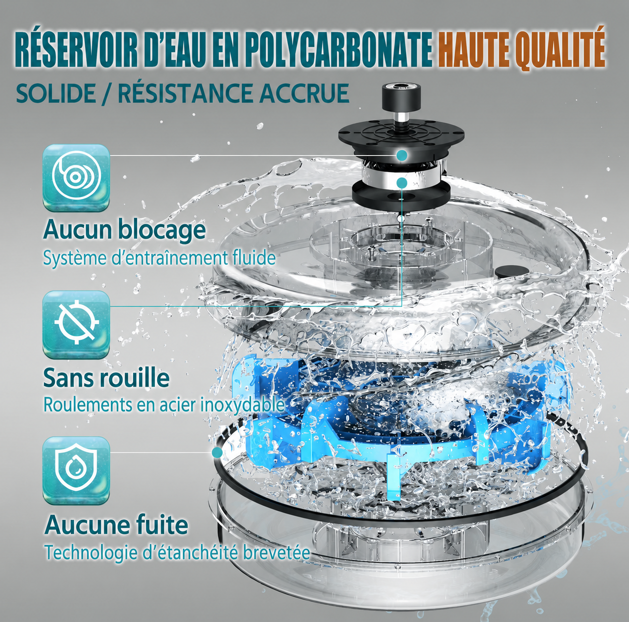 Endurioz W2 – Rameur à Eau Pliable Bluetooth