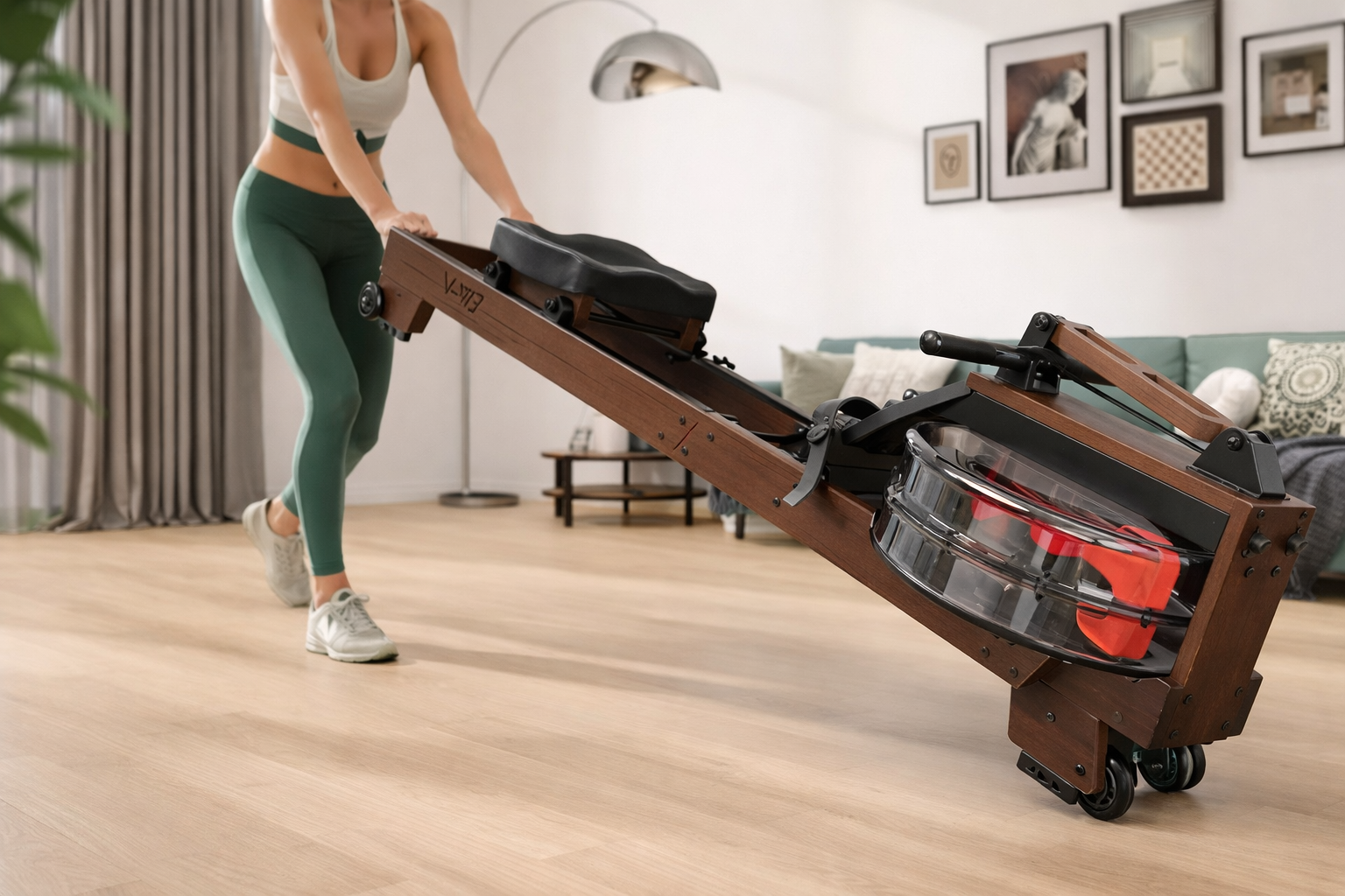 Endurioz W3 – Rameur à Eau Pliable Bluetooth